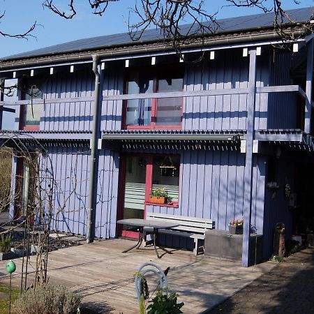 Ferienwohnung Blaues Haus - Une maison bleue Hetzerath Exterior foto